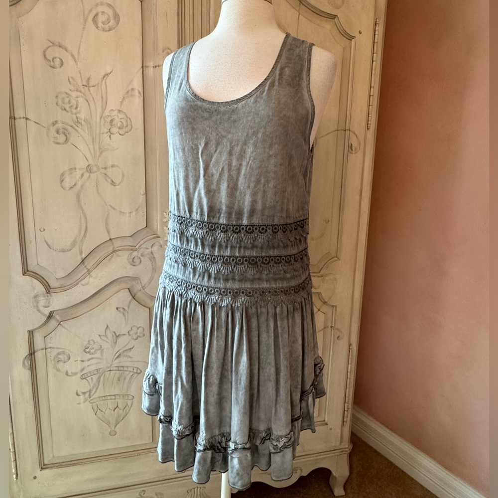 Altar'd State Elegant Gray Dress